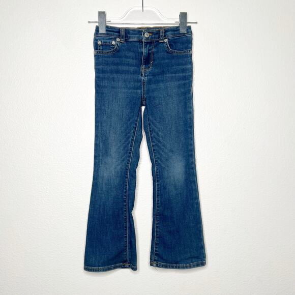 LEVI'S 726 Flare Kids Jeans High Rise Medium Wash Blue Denim Unisex Size 6/6X - Picture 8 of 8